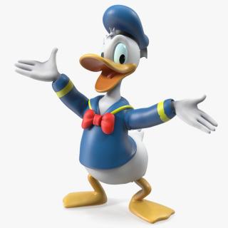 3D model Cartoon Character Donald Duck Happy Pose