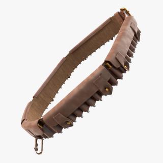 3D Ammunition Leather Bandolier model