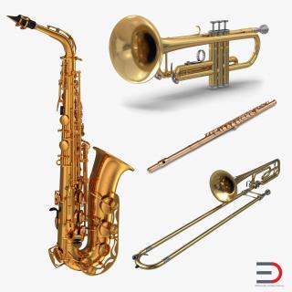 Wind Instruments Collection 2 3D model