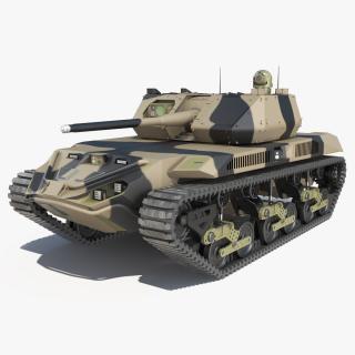 3D Robotic Electric Tank Camo