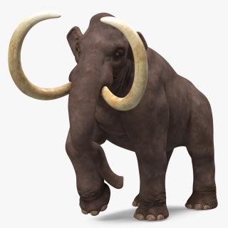 3D model Mammoth Walking Pose