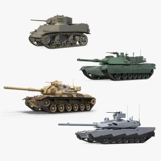 3D US Tanks Collection 3