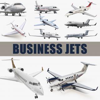 3D Business Jets Collection 3