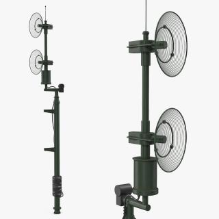 Military Antenna Green 3D