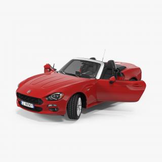 Fiat 124 Spider 2017 Rigged 3D