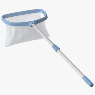 3D Pool Leaf Skimmer Net with Handle model