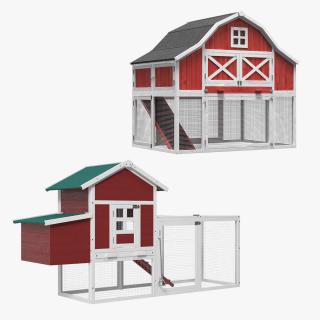 Chicken Coops Collection 3D model