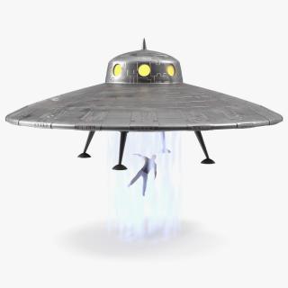 3D model Old UFO Ship Kidnaps