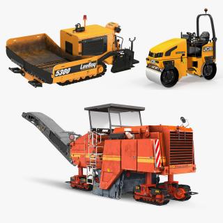 Road Machinery Rigged Collection 3D