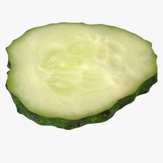 Cucumber Slice 3D model