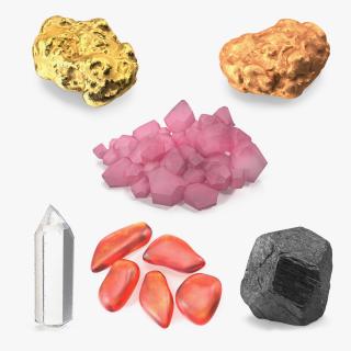 3D Minerals Collection 4