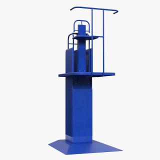 3D model Volleyball Umpire Chair Blue 2