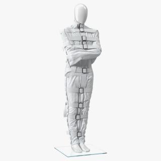 3D model Straitjacket Mannequin Figure White