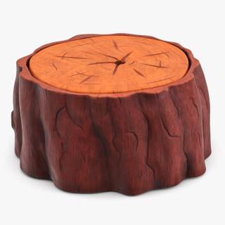 Low Cartoon Stump 3D