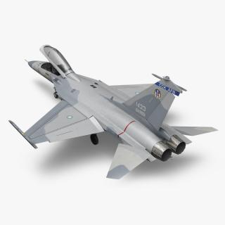 Unarmed Fighter Jet AIDC F-CK-1 Rigged for Cinema 4D 3D