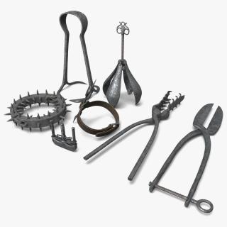 Medieval Torture Instruments Set 3D