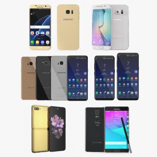 3D Samsung Cellphones Collection 2