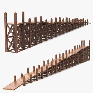 Noah Ark Wooden Ladder 3D