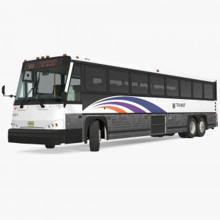 Intercity Bus MCI D4500ct Rigged 3D