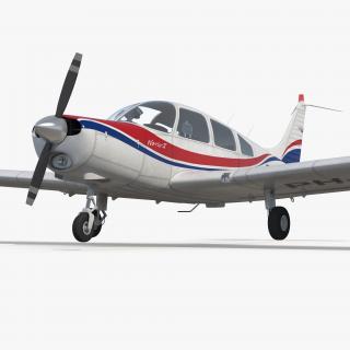 Aircraft Piper PA-28-161 Warrior II Rigged 3D