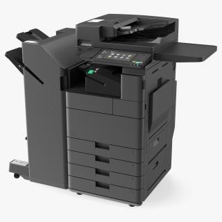 Laser MFP Black with Booklet Finisher 2 3D model