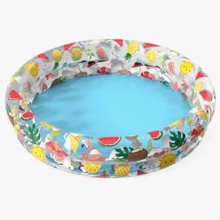 Inflatable Swimming Pool Tropical Style 3D model