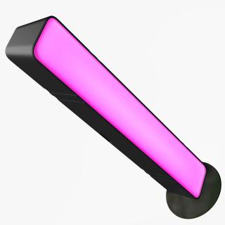 3D model Vertical Purple Backlight Lamp