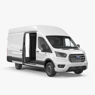 3D model Ford Transit Cargo 2020 Rigged