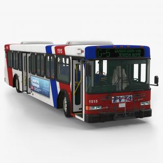 Gillig Low Floor Bus Rigged 3D