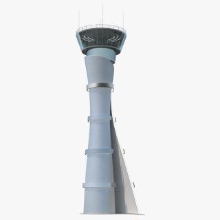 Airport Air Traffic Control Tower with Interior 3D