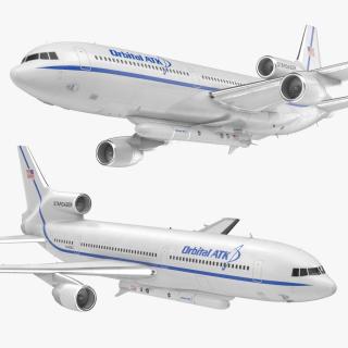 3D Lockheed L1011 Stargazer Carrying Pegasus XL Rocket