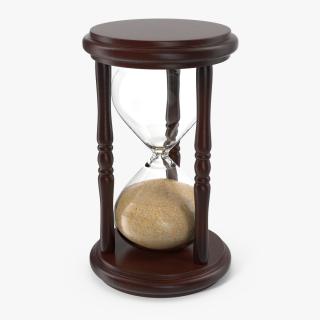 Wooden Hourglass Sand Timer 3D