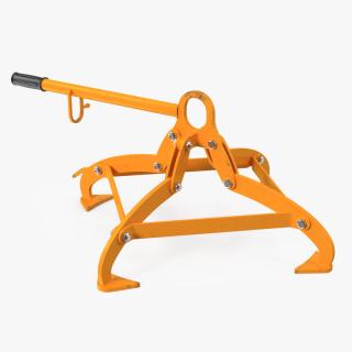 Semi Automatic Vertical Drum Lifting Tongs 3D