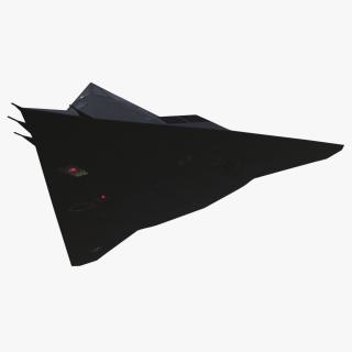 3D Stealth Aircraft F-117 Nighthawk in Flight Simplified model