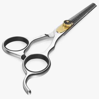 Barber Thinning Shears 3D