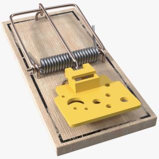 Trigger Plate Mouse Trap 3D model