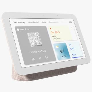 Nest Hub Smart Display 2Gen Sand 3D