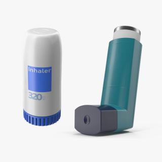 3D Asthma Inhalers Collection