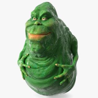 3D Slimer Green Ghost Calm Pose model