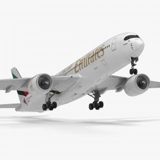 3D Airbus A350-900 Emirates Air Line model