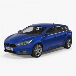 3D model Ford Focus Hatchback 2015