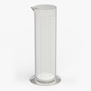 Lab Graduated Cylinder Flask Empty 3D model