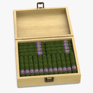 3D model Leira Cannabis Cigars Box Open