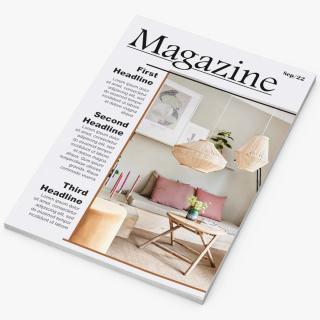 Interior Magazine Mockup 3D model