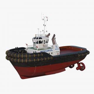 3D Harbour Tug Boat