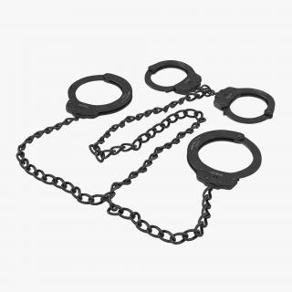 3D Handcuffs and Leg Irons model