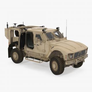 3D model Oshkosh M-ATV Mine Resistant Ambush Protected Vehicle Rigged