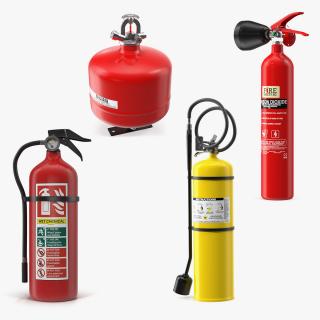 3D model Fire Extinguisher Collection 2