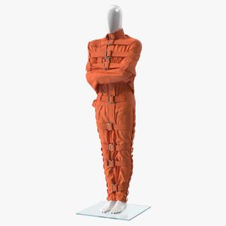 Straitjacket Patient Mannequin Orange 3D