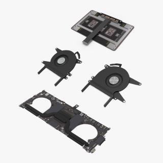 MacBook Pro Computer Components Collection 3D